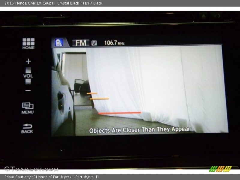 Crystal Black Pearl / Black 2015 Honda Civic EX Coupe