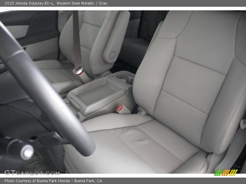 Modern Steel Metallic / Gray 2015 Honda Odyssey EX-L