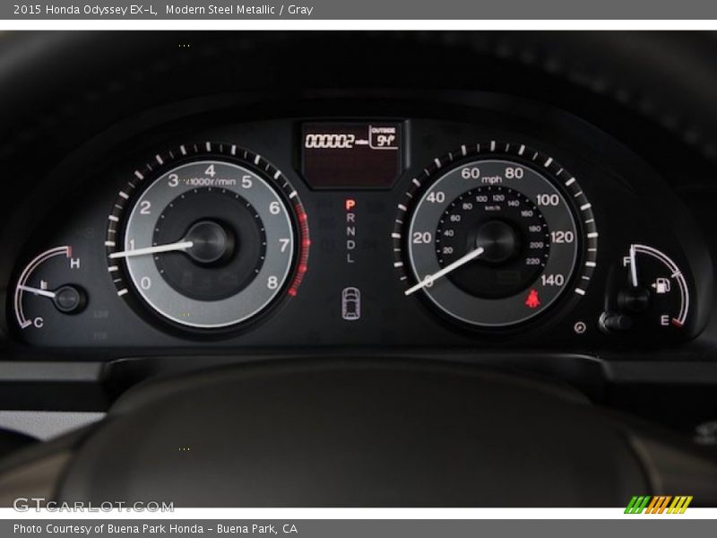 Modern Steel Metallic / Gray 2015 Honda Odyssey EX-L