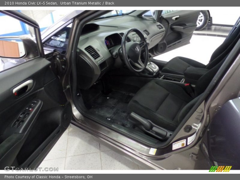 Urban Titanium Metallic / Black 2010 Honda Civic LX-S Sedan