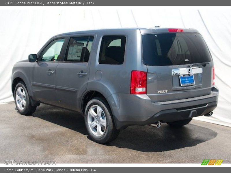 Modern Steel Metallic / Black 2015 Honda Pilot EX-L