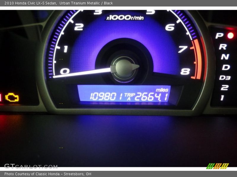 Urban Titanium Metallic / Black 2010 Honda Civic LX-S Sedan