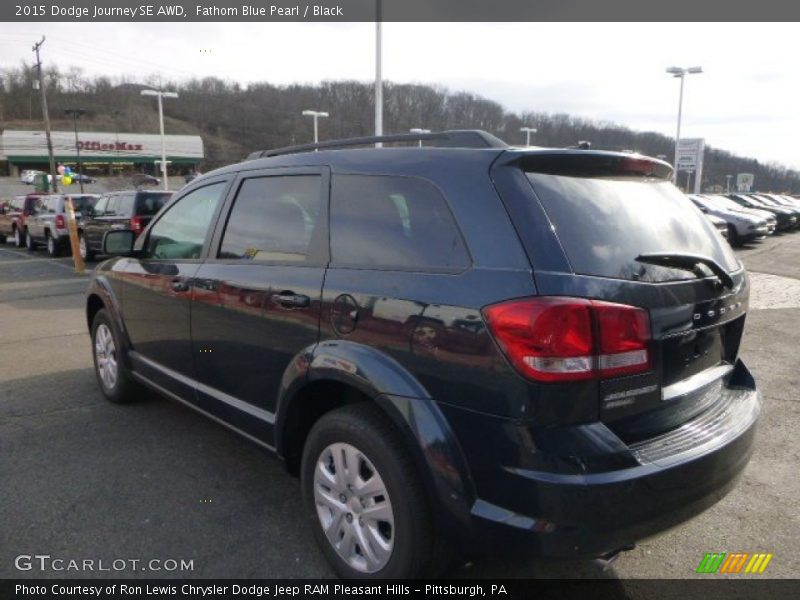 Fathom Blue Pearl / Black 2015 Dodge Journey SE AWD