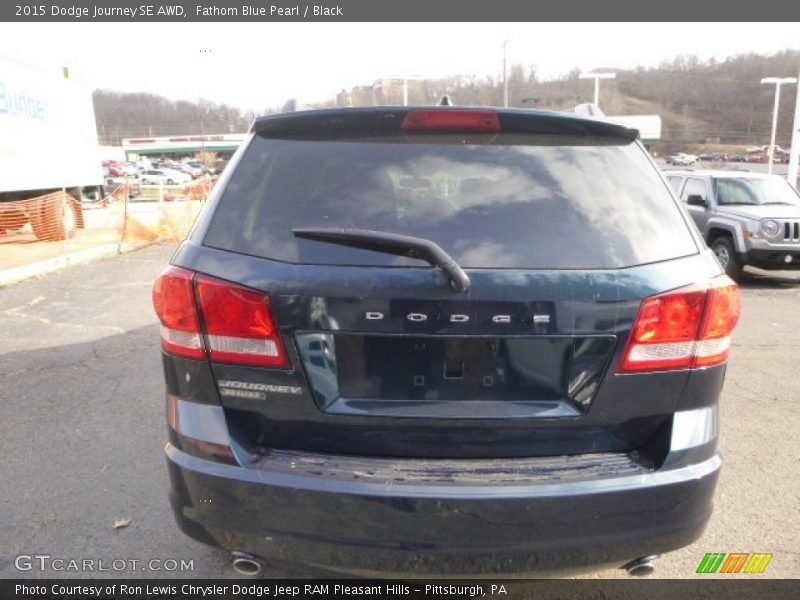 Fathom Blue Pearl / Black 2015 Dodge Journey SE AWD