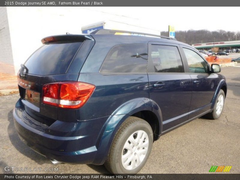 Fathom Blue Pearl / Black 2015 Dodge Journey SE AWD