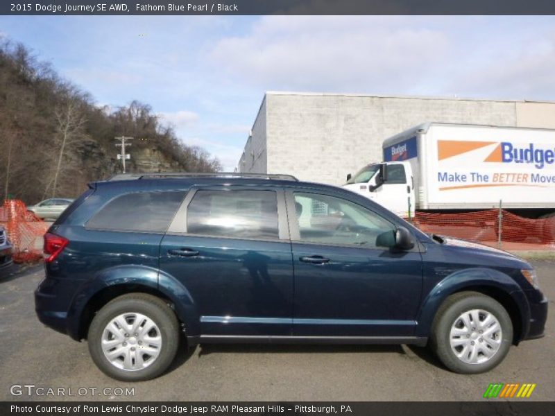 Fathom Blue Pearl / Black 2015 Dodge Journey SE AWD