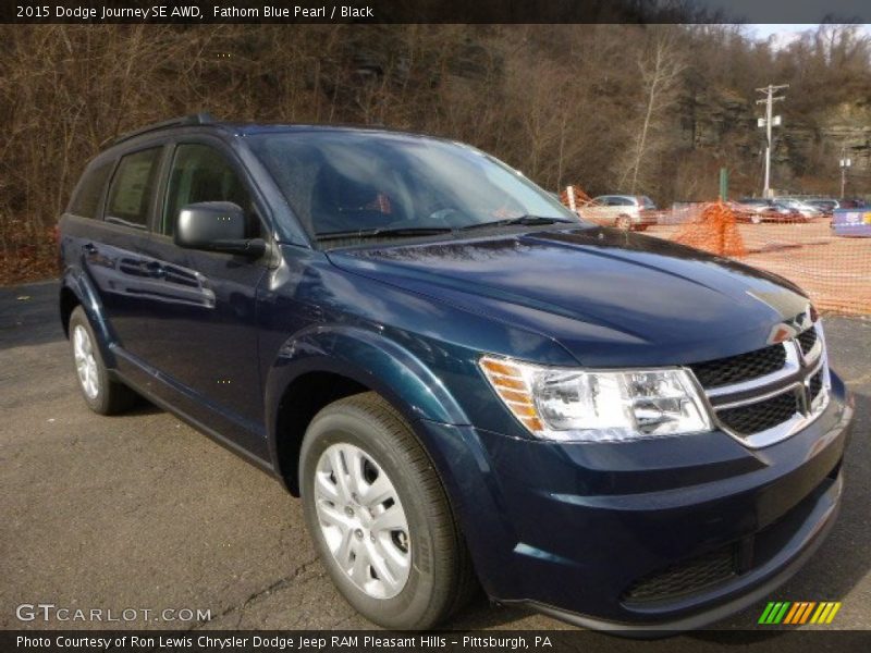 Fathom Blue Pearl / Black 2015 Dodge Journey SE AWD