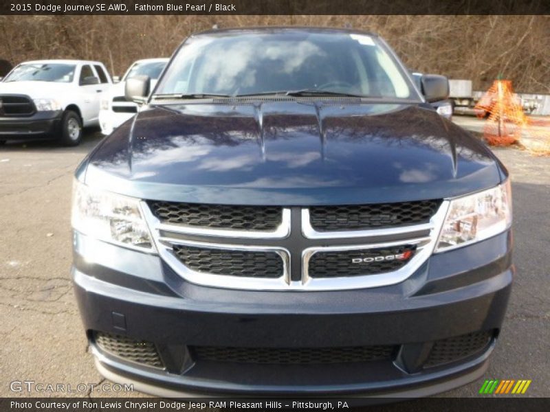 Fathom Blue Pearl / Black 2015 Dodge Journey SE AWD