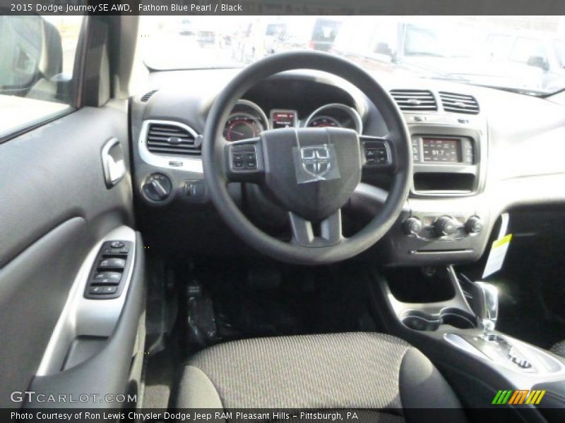 Fathom Blue Pearl / Black 2015 Dodge Journey SE AWD
