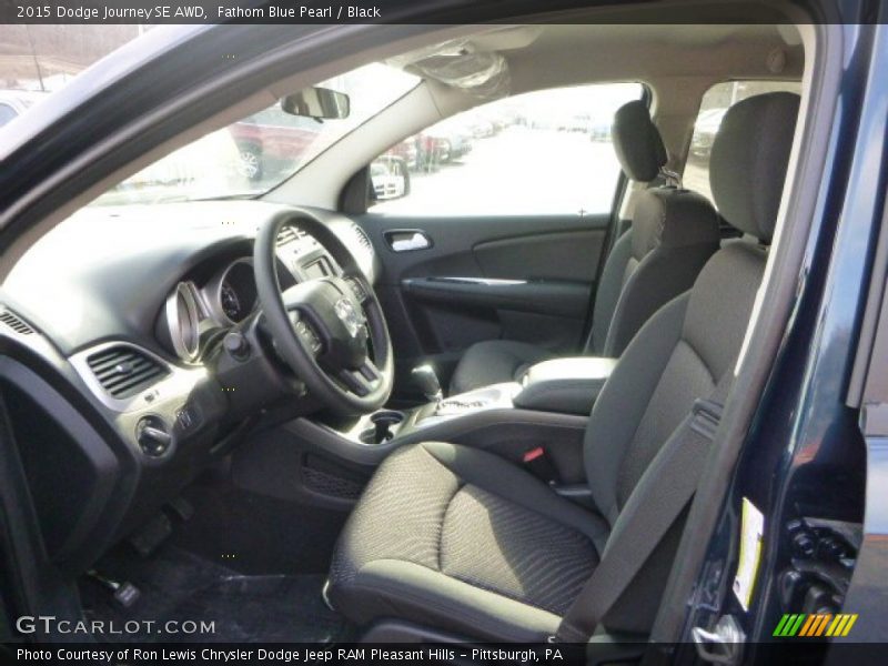 Fathom Blue Pearl / Black 2015 Dodge Journey SE AWD