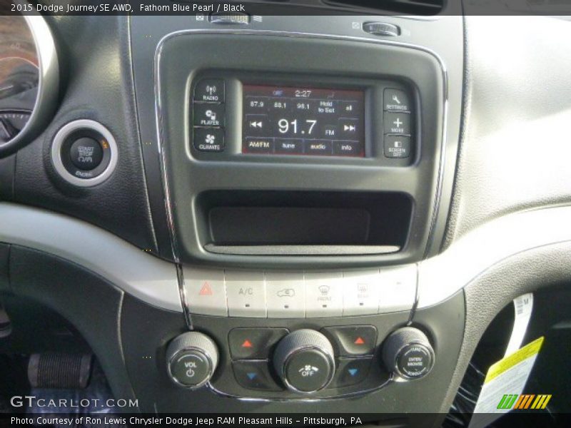 Fathom Blue Pearl / Black 2015 Dodge Journey SE AWD