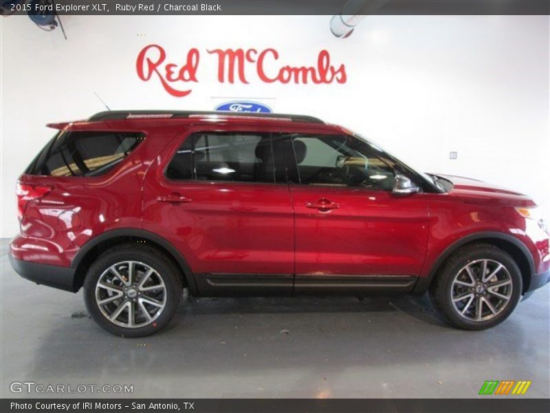 Ruby Red / Charcoal Black 2015 Ford Explorer XLT
