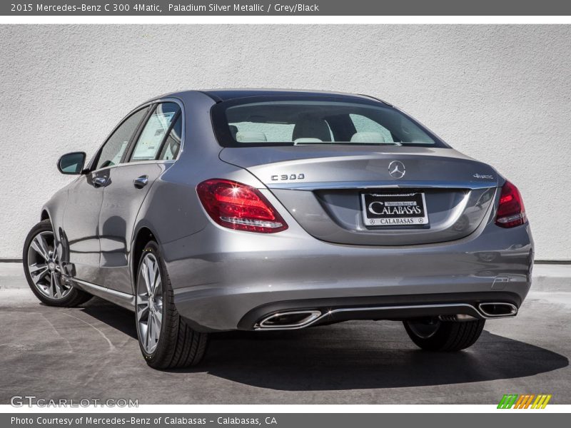 Paladium Silver Metallic / Grey/Black 2015 Mercedes-Benz C 300 4Matic