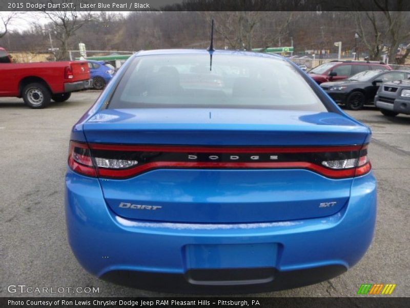 Laser Blue Pearl / Black 2015 Dodge Dart SXT