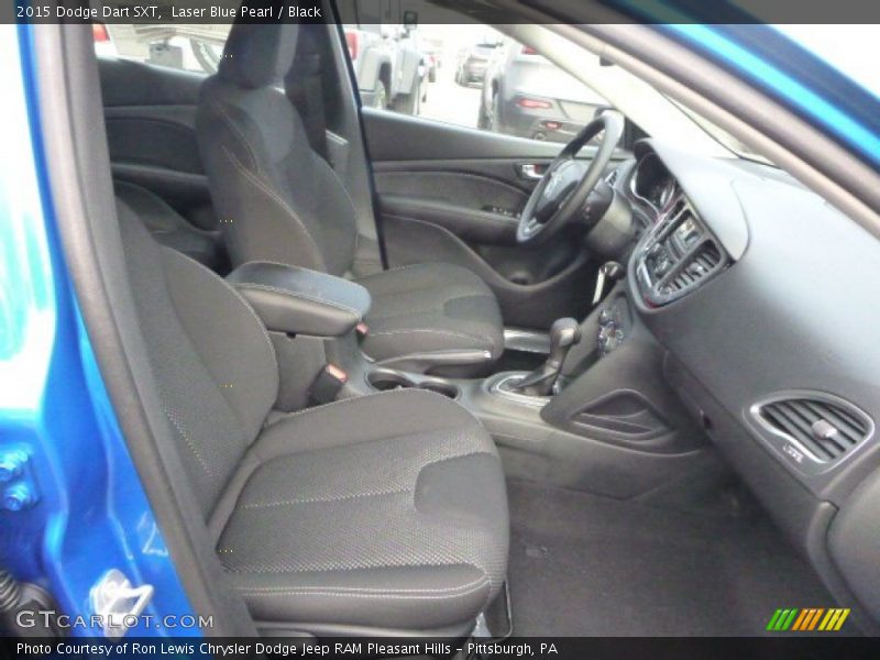Laser Blue Pearl / Black 2015 Dodge Dart SXT