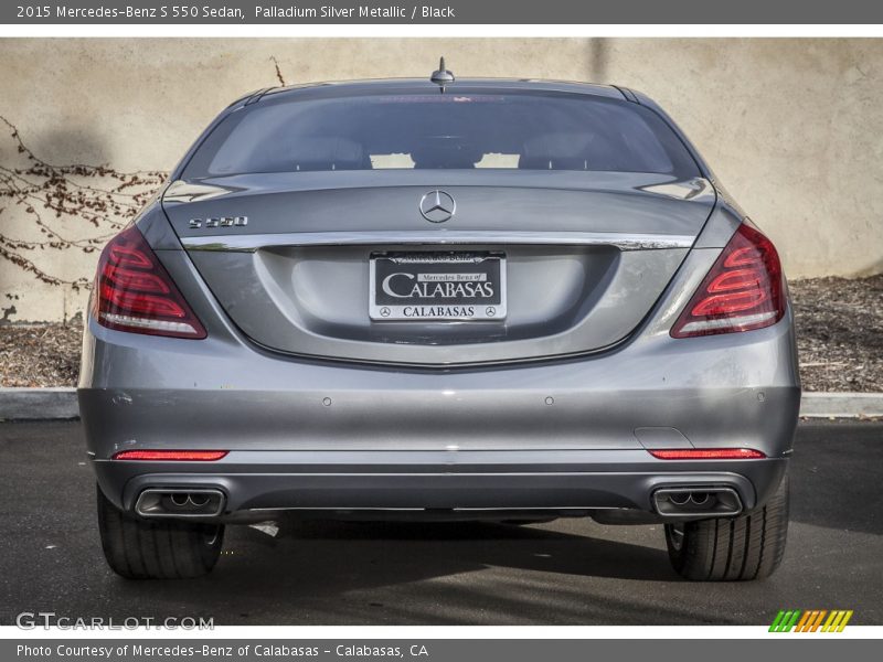 Palladium Silver Metallic / Black 2015 Mercedes-Benz S 550 Sedan