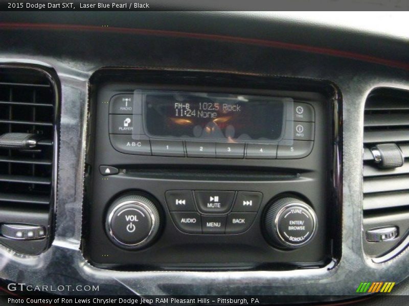 Laser Blue Pearl / Black 2015 Dodge Dart SXT