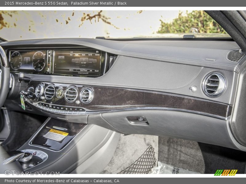 Palladium Silver Metallic / Black 2015 Mercedes-Benz S 550 Sedan