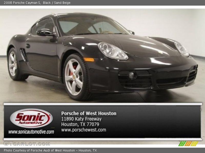 Black / Sand Beige 2008 Porsche Cayman S