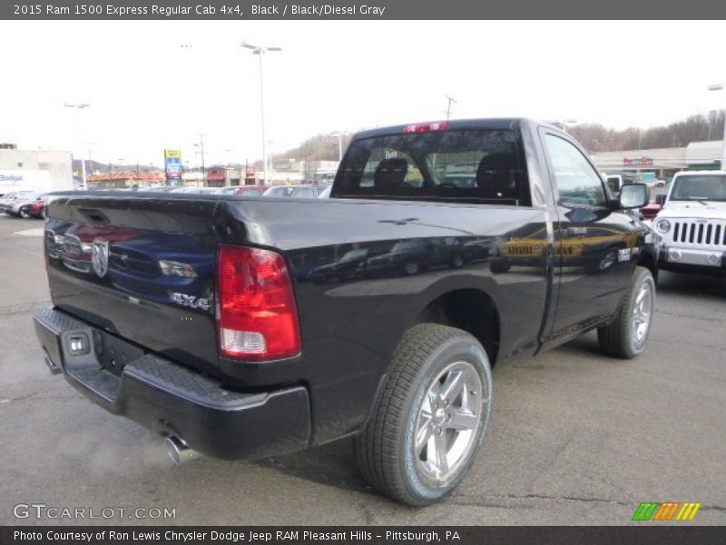 Black / Black/Diesel Gray 2015 Ram 1500 Express Regular Cab 4x4