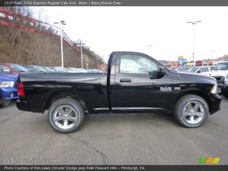 Black / Black/Diesel Gray 2015 Ram 1500 Express Regular Cab 4x4