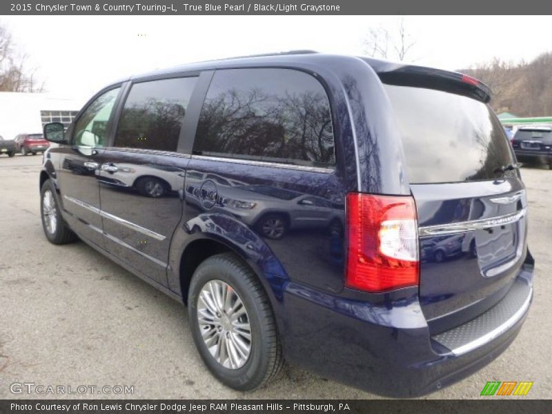 True Blue Pearl / Black/Light Graystone 2015 Chrysler Town & Country Touring-L