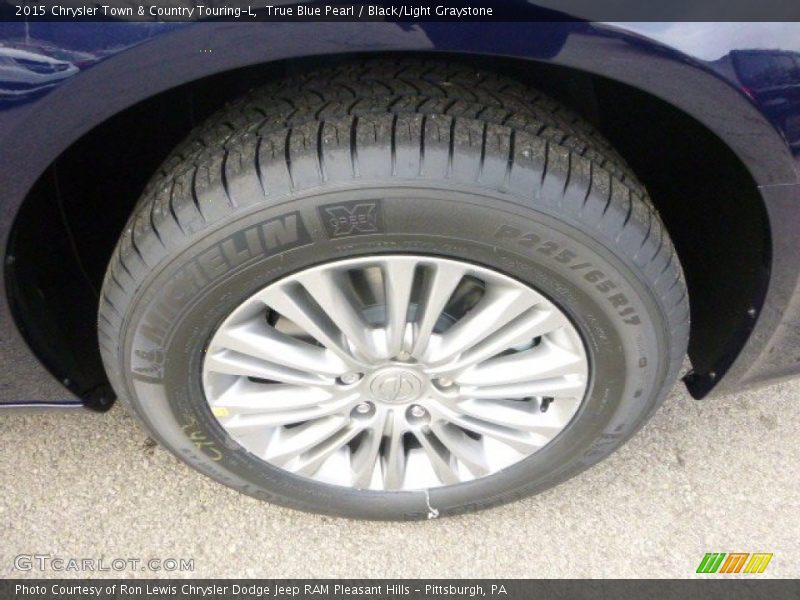 True Blue Pearl / Black/Light Graystone 2015 Chrysler Town & Country Touring-L