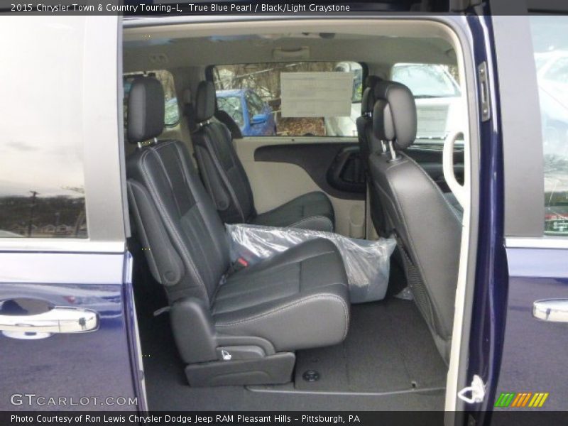 True Blue Pearl / Black/Light Graystone 2015 Chrysler Town & Country Touring-L
