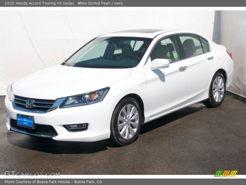 White Orchid Pearl / Ivory 2015 Honda Accord Touring V6 Sedan