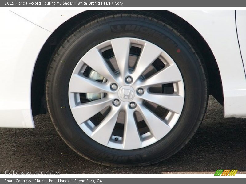 White Orchid Pearl / Ivory 2015 Honda Accord Touring V6 Sedan