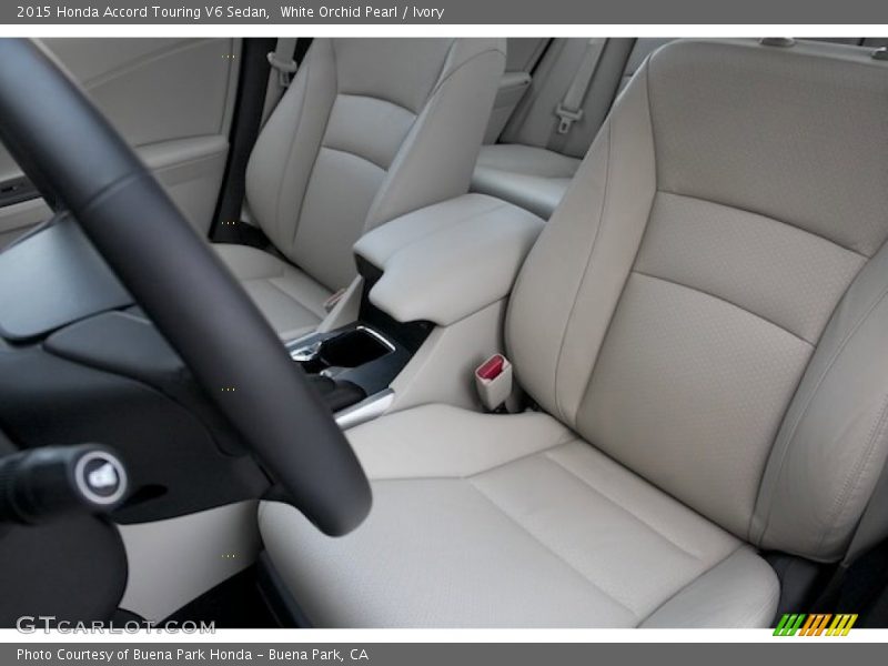 White Orchid Pearl / Ivory 2015 Honda Accord Touring V6 Sedan