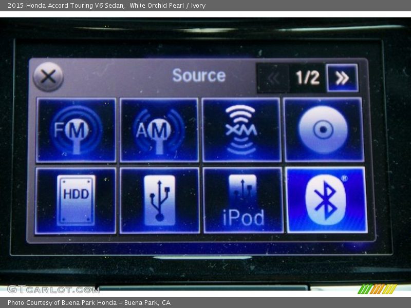 White Orchid Pearl / Ivory 2015 Honda Accord Touring V6 Sedan