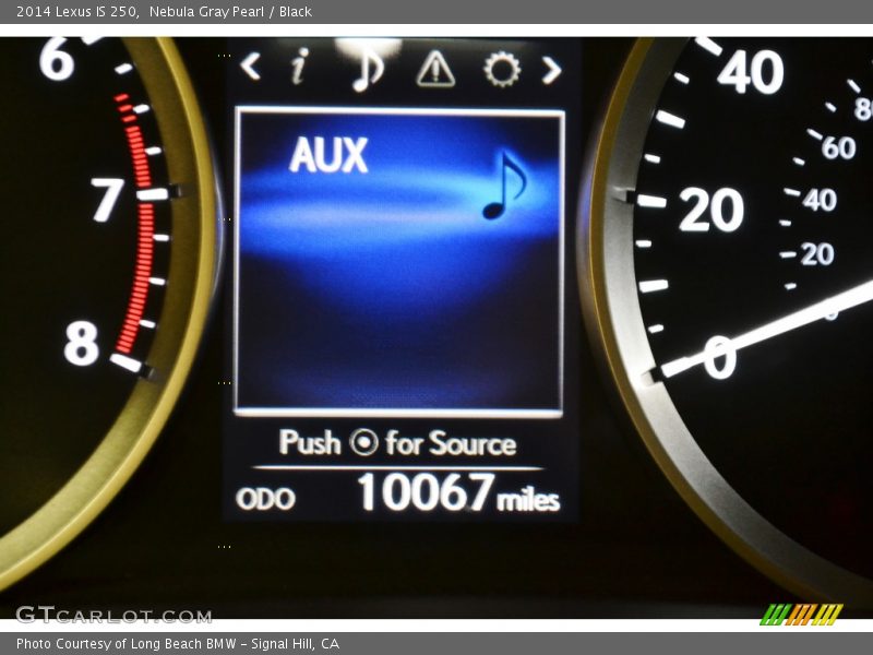 Nebula Gray Pearl / Black 2014 Lexus IS 250