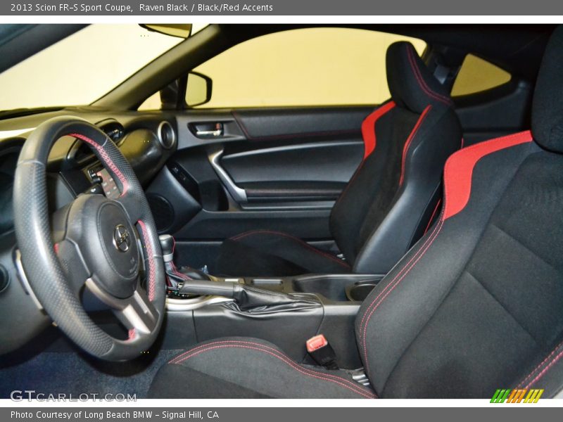 Raven Black / Black/Red Accents 2013 Scion FR-S Sport Coupe