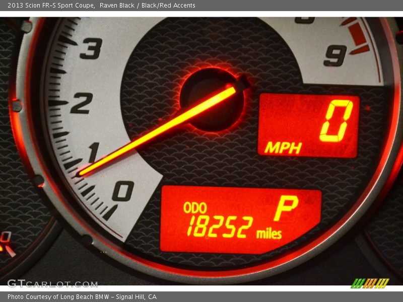 Raven Black / Black/Red Accents 2013 Scion FR-S Sport Coupe