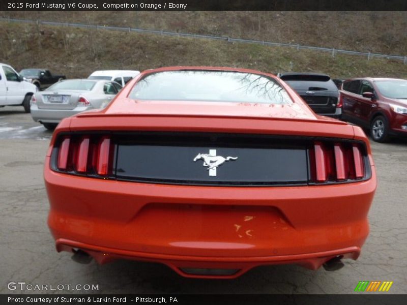 Competition Orange / Ebony 2015 Ford Mustang V6 Coupe