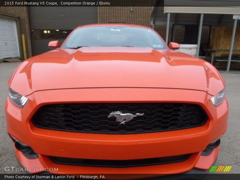 Competition Orange / Ebony 2015 Ford Mustang V6 Coupe