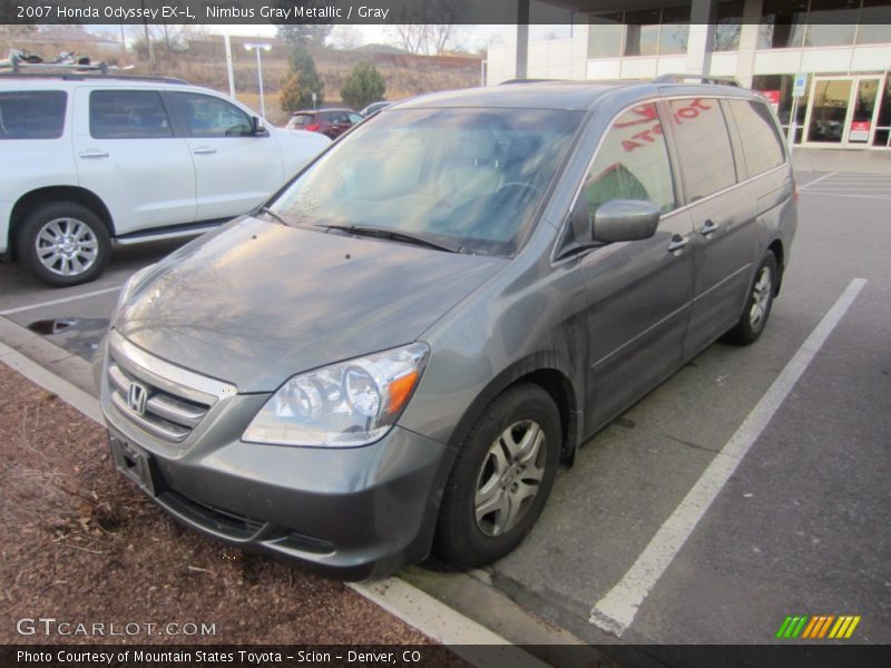 Nimbus Gray Metallic / Gray 2007 Honda Odyssey EX-L