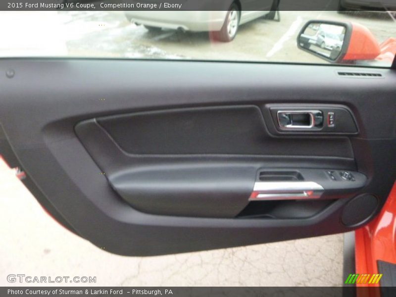 Competition Orange / Ebony 2015 Ford Mustang V6 Coupe