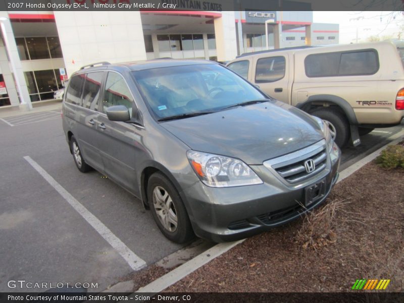 Nimbus Gray Metallic / Gray 2007 Honda Odyssey EX-L
