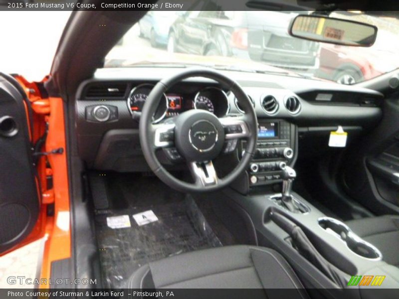 Competition Orange / Ebony 2015 Ford Mustang V6 Coupe