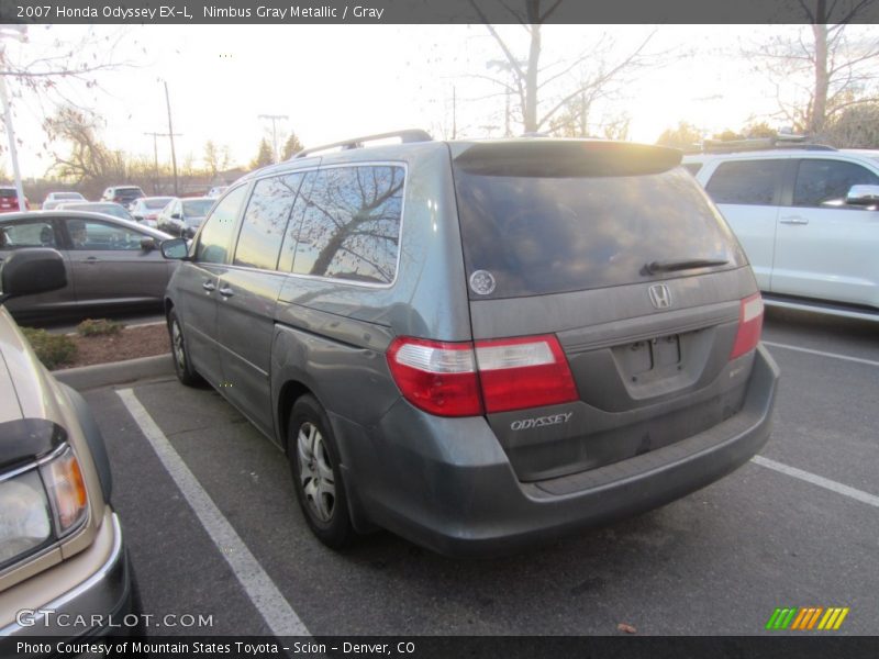 Nimbus Gray Metallic / Gray 2007 Honda Odyssey EX-L
