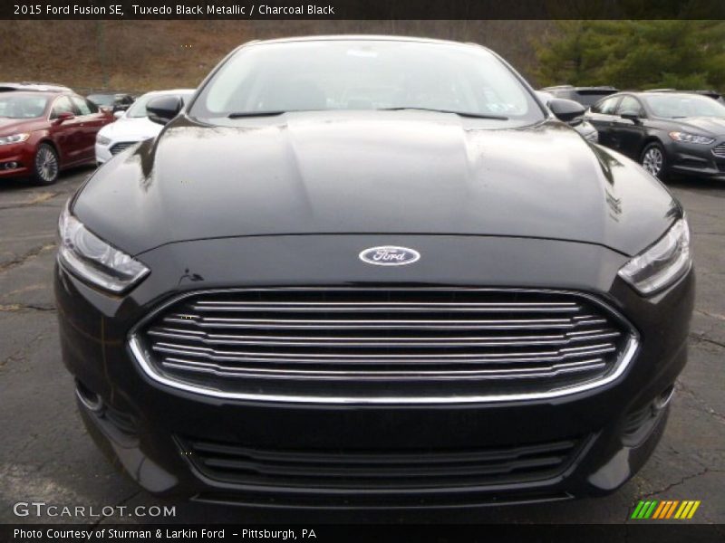 Tuxedo Black Metallic / Charcoal Black 2015 Ford Fusion SE