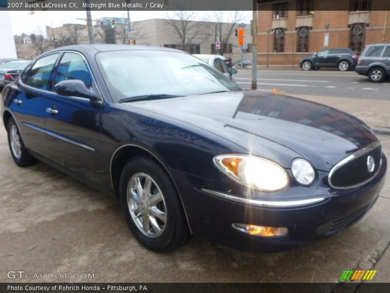 Midnight Blue Metallic / Gray 2007 Buick LaCrosse CX