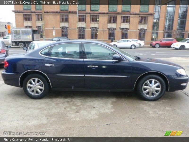 Midnight Blue Metallic / Gray 2007 Buick LaCrosse CX