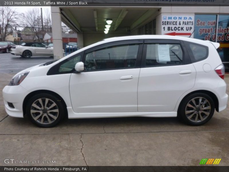 Taffeta White / Sport Black 2013 Honda Fit Sport