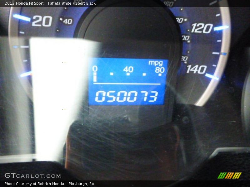 Taffeta White / Sport Black 2013 Honda Fit Sport