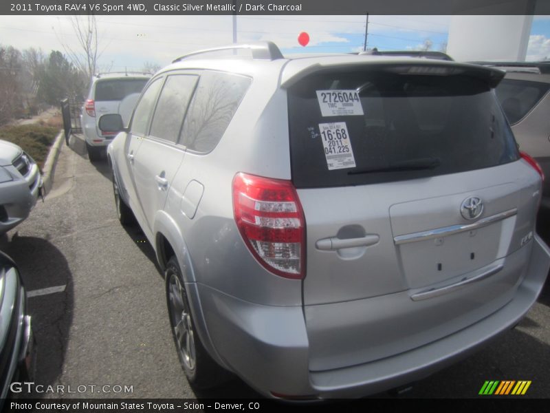 Classic Silver Metallic / Dark Charcoal 2011 Toyota RAV4 V6 Sport 4WD