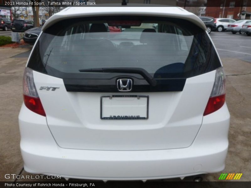 Taffeta White / Sport Black 2013 Honda Fit Sport