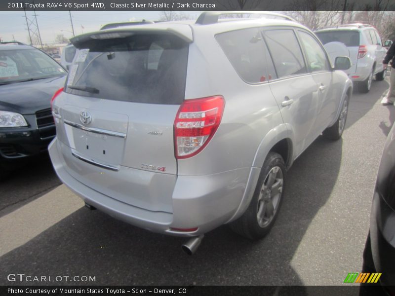 Classic Silver Metallic / Dark Charcoal 2011 Toyota RAV4 V6 Sport 4WD